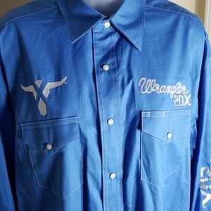 Mens Wrangler Big Logo 20x Long Sleeve shirt